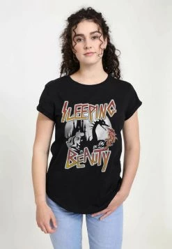 Henry Tiger Damen DISNEY BEAUTY SLEEP - T-Shirt Print - Black