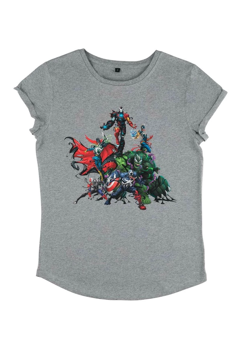 Henry Tiger Damen MARVEL OTHER - VENOM AVENGERS - T-Shirt Print - Melange Grey 3 Henry Tiger Damen MARVEL OTHER - VENOM AVENGERS - T-Shirt Print - Melange Grey – Bild 3