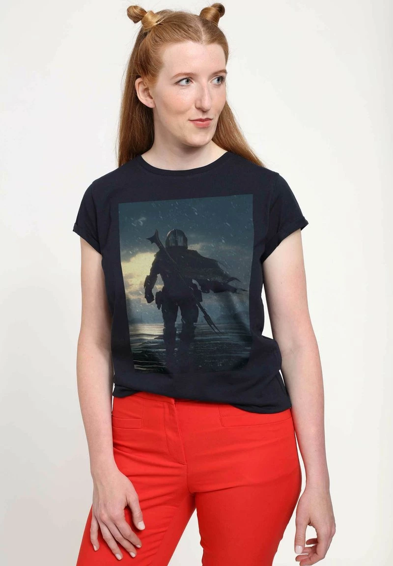Henry Tiger Damen STAR WARS: THE MANDALORIAN - THE WAY - T-Shirt Print - Navy Blue 2 Henry Tiger Damen STAR WARS: THE MANDALORIAN - THE WAY - T-Shirt Print - Navy Blue – Bild 2