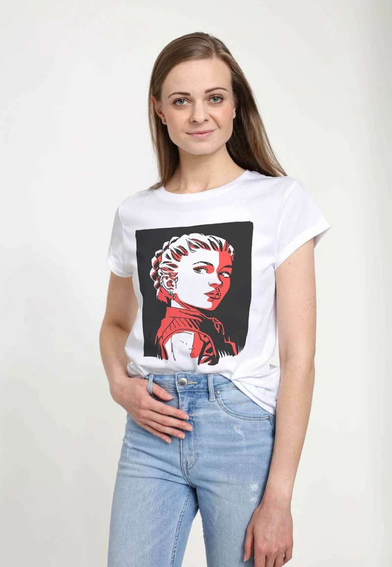 Henry Tiger Damen MARVEL BLACK WIDOW: MOVIE - YELENA PORTRAIT - T-Shirt Print - White 3 Henry Tiger Damen MARVEL BLACK WIDOW: MOVIE - YELENA PORTRAIT - T-Shirt Print - White – Bild 3