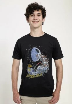 Henry Tiger Herren STAR WARS VADER SLEIGH - T-Shirt Print - Black