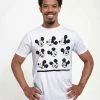 Henry Tiger Unisex DISNEY CLASSICS MICKEY CLASSIC - MICKEY EXPRESSIONS - T-Shirt Print - White