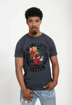 Henry Tiger DISNEY UNISEX GASTON LIFT - T-Shirt Print - Melange Black -Günstiges Henry Tiger Geschäft 973b37653cd94412a08f8a9b1627ca82