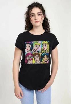 Henry Tiger Damen DISNEY PRINCESSES - POP PRINCESSES - T-Shirt Print - Black