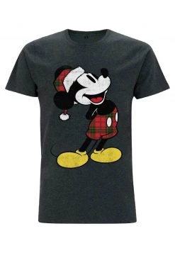 Henry Tiger DISNEY CLASSICS UNISEX PLAID MICKEY - T-Shirt Print - Melange Black -Günstiges Henry Tiger Geschäft 97b01f7a7547407b9fa262688cd484e1