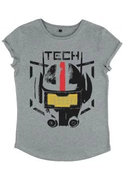 Henry Tiger Damen STAR WARS - T-Shirt Print - Melange Grey -Günstiges Henry Tiger Geschäft 97f0ad5732064c49b08cafa7d034a445