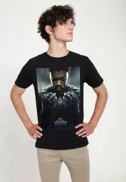Henry Tiger MARVEL BLACK PANTHER - TCHALLA POSTER - T-Shirt Print - Black | Unisex -Günstiges Henry Tiger Geschäft 9807ee5b66be4e4b8e1d20cad84ab8e9