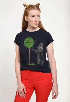 Henry Tiger Damen STAR WARS: CLASSIC - DEATH STAR BUSH - T-Shirt Print - Navy Blue -Günstiges Henry Tiger Geschäft 982881c1bc9b44d98403aff8155e3bc5