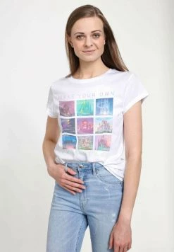 Henry Tiger DISNEY DISNEY PRINCESSES - CASTLES IN DISNEY PRINCESS MOVIES - T-Shirt Print - White | Damen -Günstiges Henry Tiger Geschäft 982e3b464cef4a1eb2261269cbe8b8b1