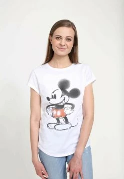 Henry Tiger Damen DISNEY CLASSICS MICKEY CLASSIC - MICKEY WATERY - T-Shirt Print - White -Günstiges Henry Tiger Geschäft 982f0235740542b8b0cc400aac3373aa