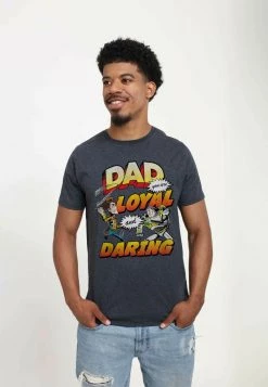 Henry Tiger PIXAR UNISEX LOYAL AND DARING - T-Shirt Print - Melange Black -Günstiges Henry Tiger Geschäft 9856f8fd9178485088c9fb854cc2e3a5