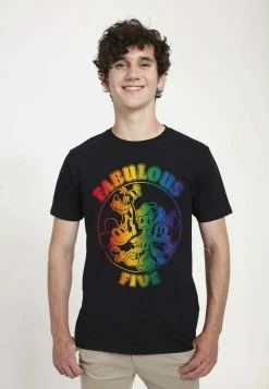 Henry Tiger Unisex PRIDEFUL FIVE - T-Shirt Print - Black