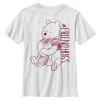 Henry Tiger Unisex DISNEY CLASSICS PIGLET POOH HUGS - T-Shirt Print - White