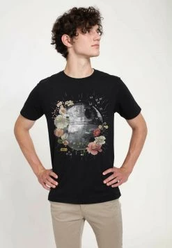 Henry Tiger STAR WARS: CLASSIC - FLORAL DEATH STAR - T-Shirt Print - Black | Unisex -Günstiges Henry Tiger Geschäft 990f7482e0344feebe4e775b7eb9dd07