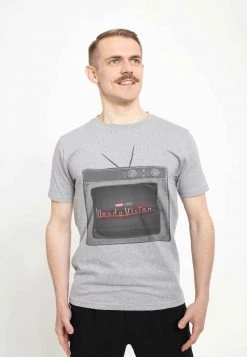 Henry Tiger MARVEL UNISEX WANDA TV - T-Shirt Print - Melange Grey -Günstiges Henry Tiger Geschäft 99496d2501c14deaa37f7d1548f43ea9