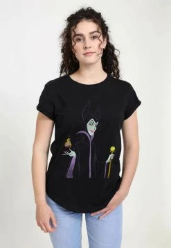 Henry Tiger Damen DISNEY SLEEPING BEAUTY - MINIMAL MALEFICIENT - T-Shirt Print - Black