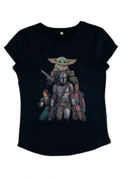 Henry Tiger Damen STAR WARS: THE MANDALORIAN - MANDALORIAN MOVIE POSTER - T-Shirt Print - Navy Blue -Günstiges Henry Tiger Geschäft 9a615859eb1d42f1a764ba160187a3d1