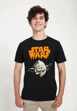 Henry Tiger STAR WARS UNISEX YODA GHOUL - T-Shirt Print - Black