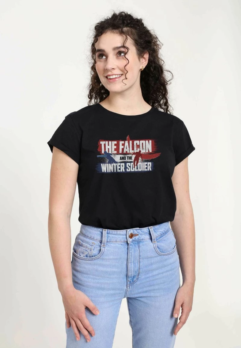 Henry Tiger Damen MARVEL THEFALCON AND THE WINTER SOLDIER SPRAY PAINT - T-Shirt Print - Black 4 Henry Tiger Damen MARVEL THEFALCON AND THE WINTER SOLDIER SPRAY PAINT - T-Shirt Print - Black – Bild 4