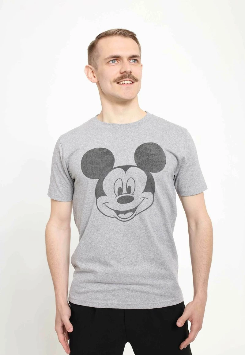 Henry Tiger Unisex DISNEY CLASSICS MICKEY CLASSIC - MICKEY FACE - T-Shirt Print - Melange Grey 1 Henry Tiger Unisex DISNEY CLASSICS MICKEY CLASSIC - MICKEY FACE - T-Shirt Print - Melange Grey