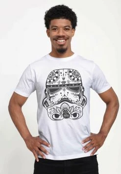 Henry Tiger Unisex STAR WARS: CLASSIC - SUGAR SKULL TROOP - T-Shirt Print - White