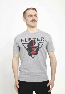 Henry Tiger STAR WARS UNISEX HUNTER - T-Shirt Print - Melange Grey