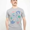 Henry Tiger Unisex DISNEY CLASSICS LILO & STITCH - RETRO TROPICAL TONAL STITCH - T-Shirt Print - Melange Grey