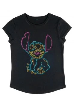 Henry Tiger Damen DISNEY CLASSICS LILO & STITCH - NEON STITCH - T-Shirt Print - Black -Günstiges Henry Tiger Geschäft 9d8d5d7ef4de4318b36efe7a66ba9b1c