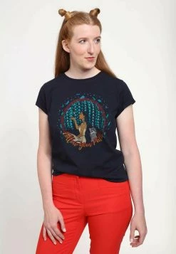 Henry Tiger Damen DISNEY POCAHONTAS AND MEEKO - T-Shirt Print - Navy Blue -Günstiges Henry Tiger Geschäft 9e037dd24a1f4cbfaa57341040068c0e