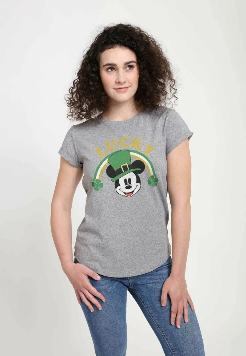 Henry Tiger Damen DISNEY CLASSICS - T-Shirt Print - Melange Grey 1 Henry Tiger Damen DISNEY CLASSICS - T-Shirt Print - Melange Grey