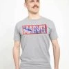 Henry Tiger Unisex MARVEL PETER LOGO - T-Shirt Print - Melange Grey