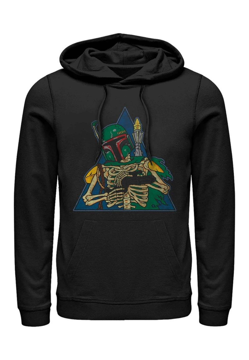 Henry Tiger STAR WARS UNISEX SKELETON BOBA HOODIE - Kapuzenpullover - Black 1 Henry Tiger STAR WARS UNISEX SKELETON BOBA HOODIE - Kapuzenpullover - Black