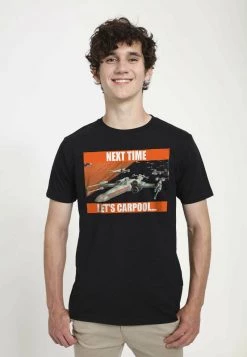 Henry Tiger Unisex STAR WARS NEXT TIME LET'S CARPOOL - T-Shirt Print - Black