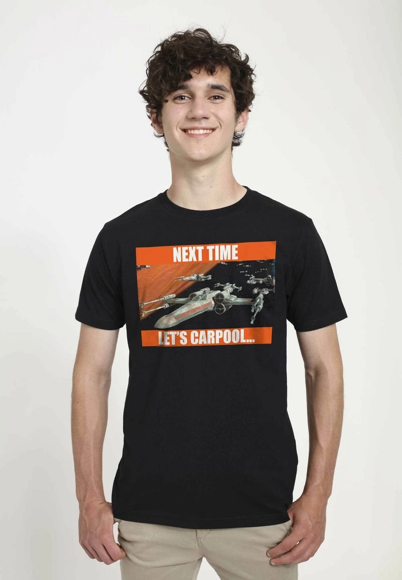 Henry Tiger Unisex STAR WARS NEXT TIME LET'S CARPOOL - T-Shirt Print - Black 1 Henry Tiger Unisex STAR WARS NEXT TIME LET'S CARPOOL - T-Shirt Print - Black