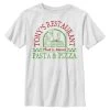 Henry Tiger DISNEY CLASSICS LADY AND THE TRAMP TONYS PASTA PIZZA - T-Shirt Print - White | Unisex