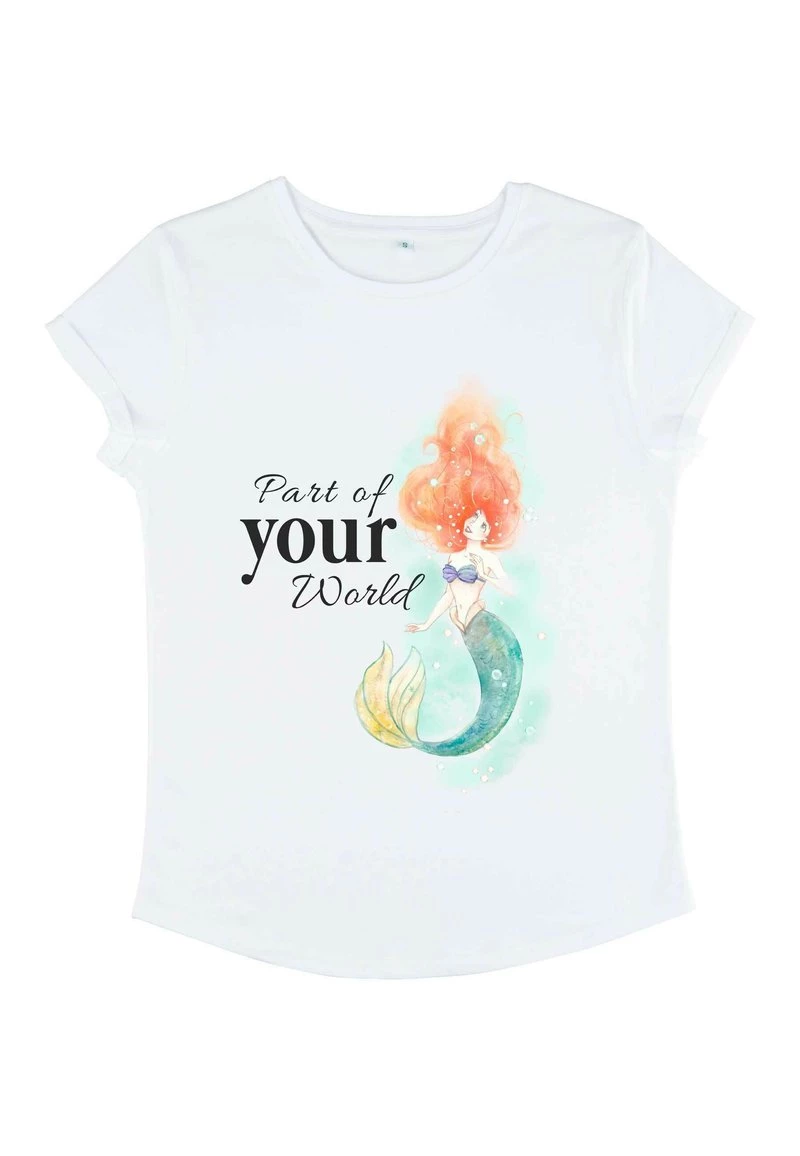 Henry Tiger Damen DISNEY THE LITTLE MERMAID - PEACEFUL ARIEL WORLD - T-Shirt Print - White 5 Henry Tiger Damen DISNEY THE LITTLE MERMAID - PEACEFUL ARIEL WORLD - T-Shirt Print - White – Bild 5