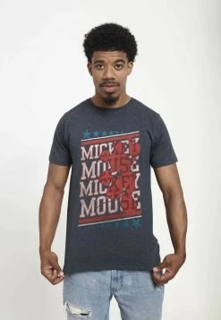 Henry Tiger DISNEY CLASSICS UNISEX MICKEY VINT STACKER - T-Shirt Print - Melange Black -Günstiges Henry Tiger Geschäft a0ecfe26542640dba7efda31bb3029ba