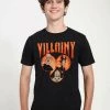 Henry Tiger Unisex DISNEY VILLAINS - VILLAINY CIRCLED - T-Shirt Print - Black
