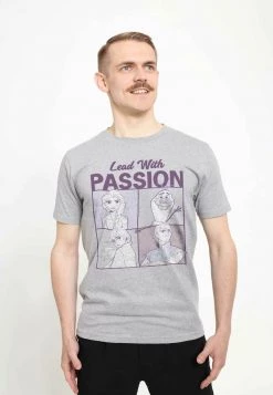 Henry Tiger DISNEY UNISEX LEAD WITH PASSION - T-Shirt Print - Melange Grey