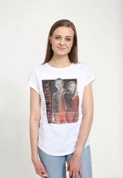 Henry Tiger Damen MARVEL OLD FASHION - T-Shirt Print - White