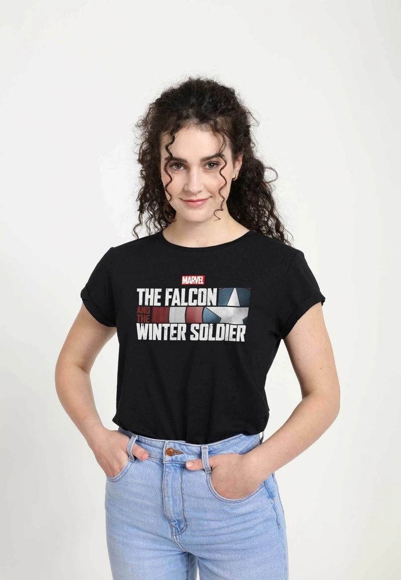 Henry Tiger Damen MARVELFALCON & WS - T-Shirt Print - Black 3 Henry Tiger Damen MARVELFALCON & WS - T-Shirt Print - Black – Bild 3