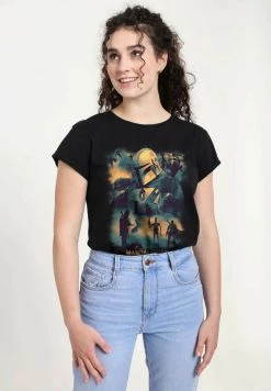 Henry Tiger Damen STAR WARS: THE MANDALORIAN - MANDO MEMORY - T-Shirt Print - Black -Günstiges Henry Tiger Geschäft a1bba988f8d546fe97104e600bfeaebc