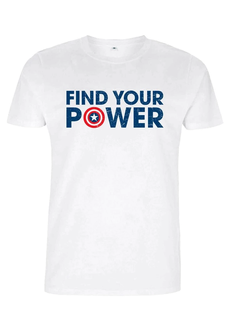 Henry Tiger Unisex MARVEL AVENGERS CLASSIC - SHIELD POWER - T-Shirt Print - White 5 Henry Tiger Unisex MARVEL AVENGERS CLASSIC - SHIELD POWER - T-Shirt Print - White – Bild 5