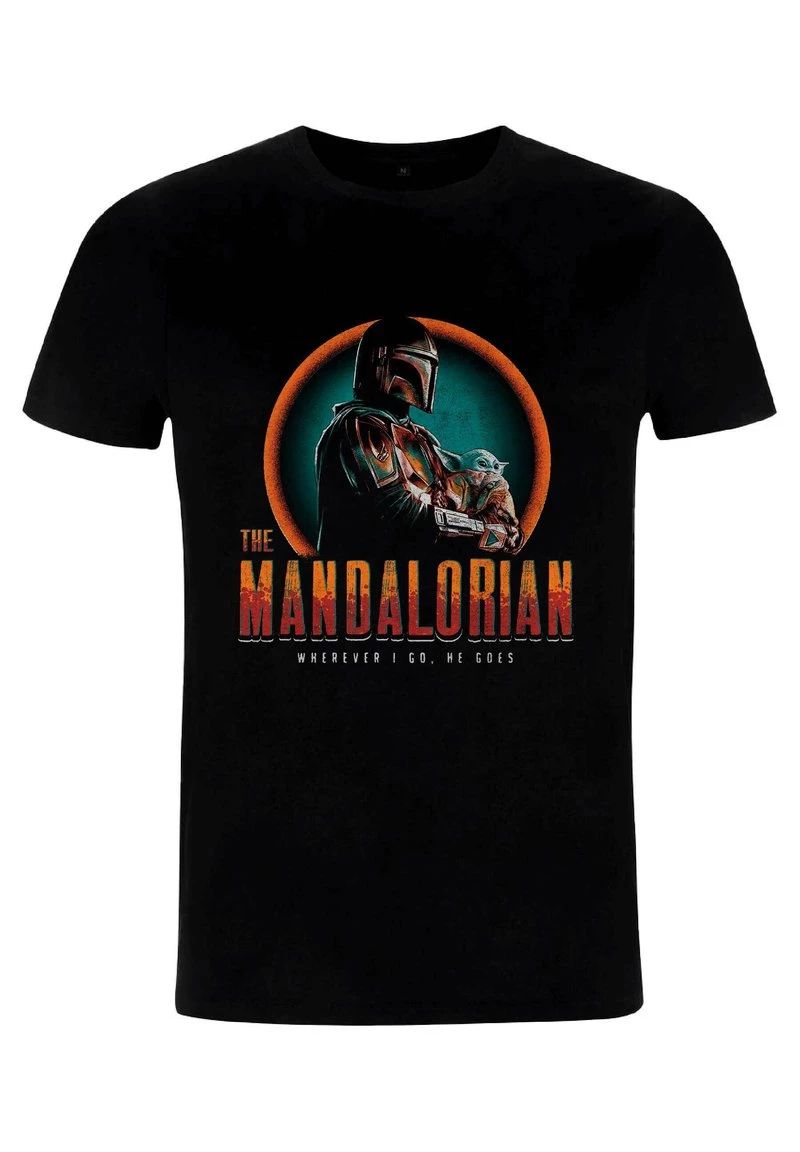 Henry Tiger Unisex STAR WARS: THE MANDALORIAN - MADEWORN MANDO - T-Shirt Print - Black 4 Henry Tiger Unisex STAR WARS: THE MANDALORIAN - MADEWORN MANDO - T-Shirt Print - Black – Bild 4
