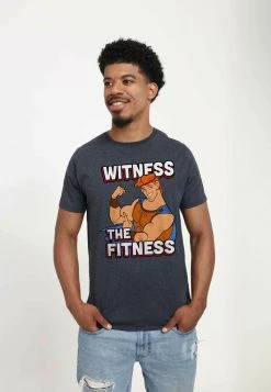 Henry Tiger Unisex PIXAR HERCULES - WITNESS THE FITNESS - T-Shirt Print - Melange Black -Günstiges Henry Tiger Geschäft a2ca5cdea7fb4eafb4fa1864c77c05ab