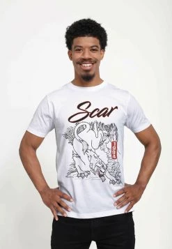 Henry Tiger Unisex DISNEY THE LION KING - LONG LIVE SCAR - T-Shirt Print - White