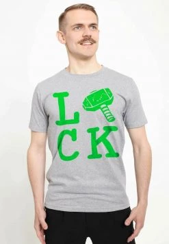 Henry Tiger MARVEL AVENGERS CLASSIC - GOD OF LUCK - T-Shirt Print - Melange Grey | Unisex