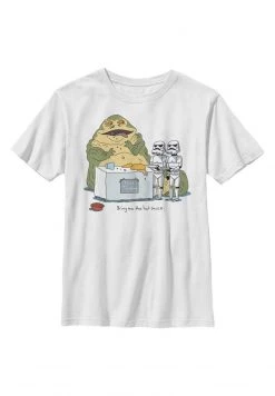 Henry Tiger Unisex STAR WARS BRING ME THE HOT SAUCE - T-Shirt Print - White