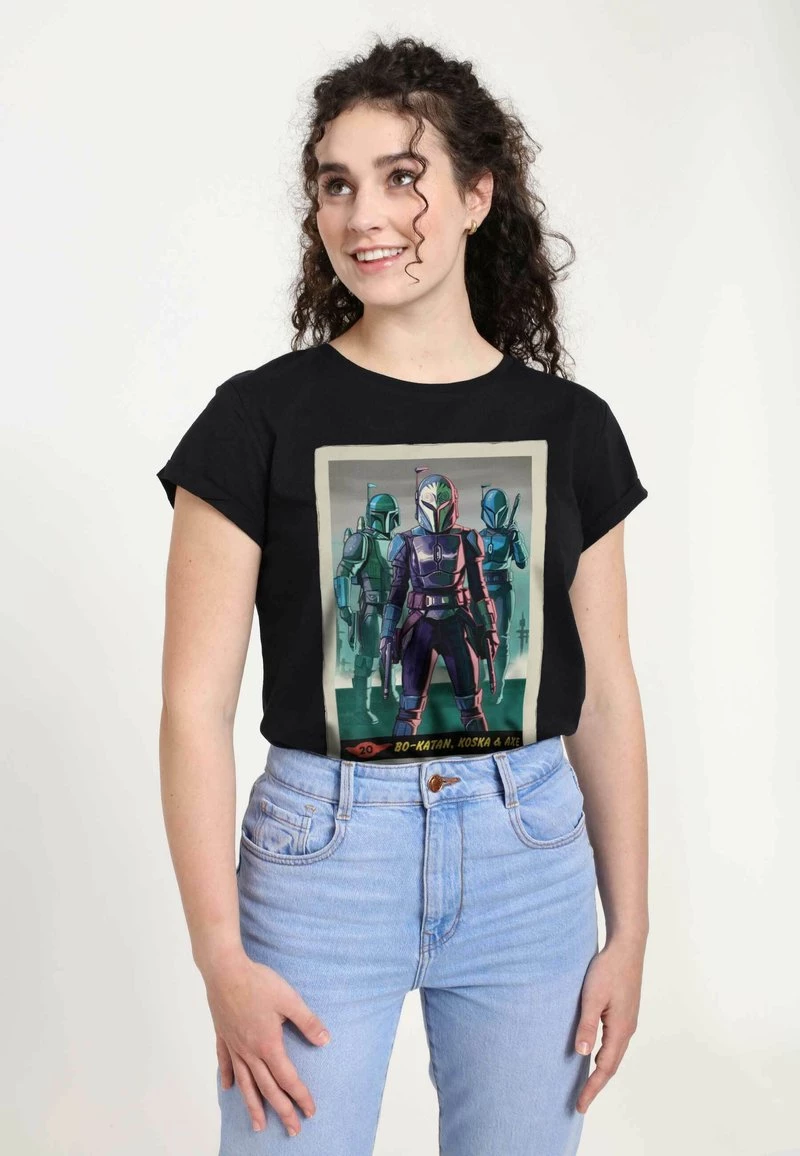 Henry Tiger STAR WARS BO-KATAN & CO CARD - T-Shirt Print - Black | Damen 3 Henry Tiger STAR WARS BO-KATAN & CO CARD - T-Shirt Print - Black | Damen – Bild 3