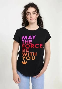 Henry Tiger Damen STAR WARS - FORCED - T-Shirt Print - Black